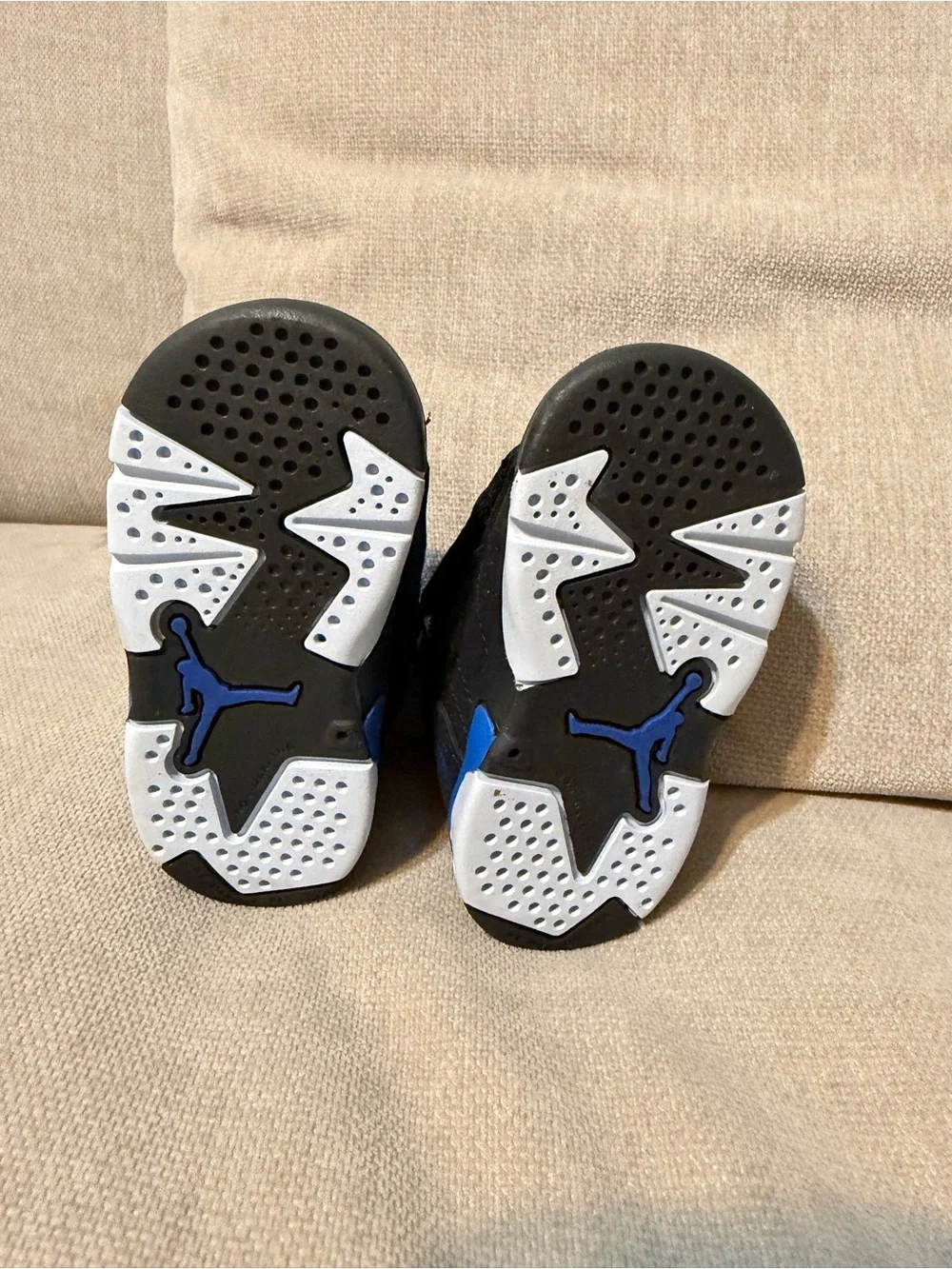 Nike Black Baby High-Top Sneakers with Gray Camo Tongue